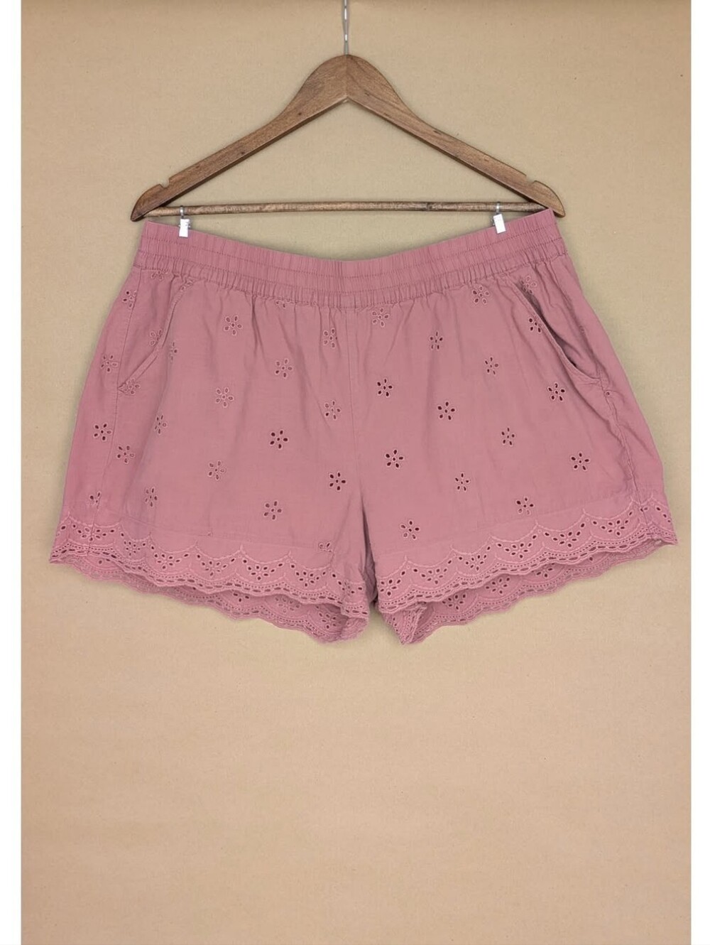 Maurices Dusty Rose Eyelet Shorts